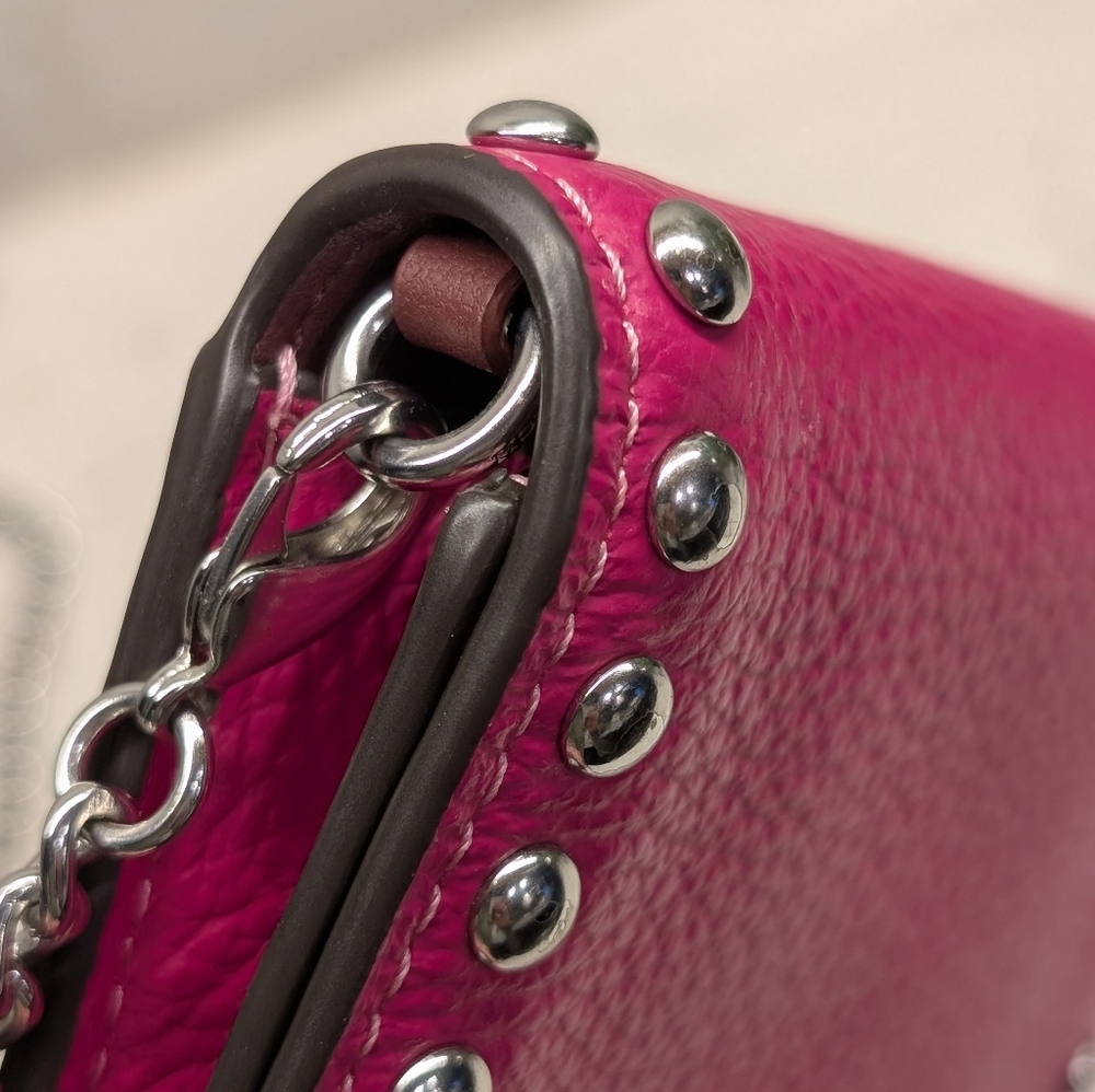 Coach Crossbody Bag - EUC Fuschia 4x3 Inches - Picture 7 of 16